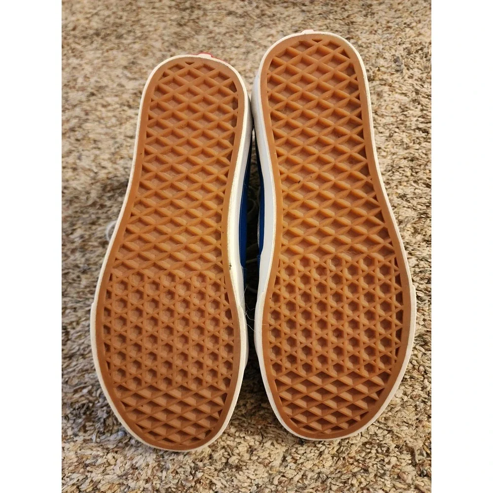 Vans Sk8-Hi High Top Classic Blue White Sneakers Men 5.5 Women 7 500714